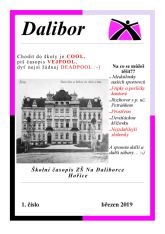 Náhled první strany prvního čísla školního časopisu Dalibor